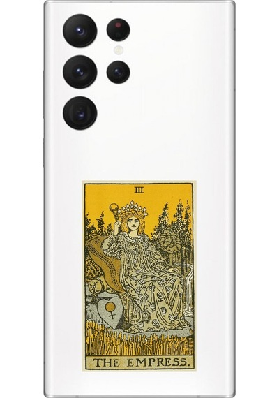 Samsung Galaxy S22 Ultra Uyumlu Şeffaf Kılıf The Empress Tasarımlı