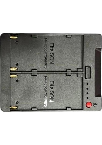 Andoer Npf-vm Np-f550 / F750 / F970 Piller İçin V-montaj Dönüştürücü Adaptörü