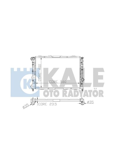 KALE OTO Radyatör 3901011AB Su Radyatörü 156 97-06 1.9 Jtd 2.4 Jtd Ac