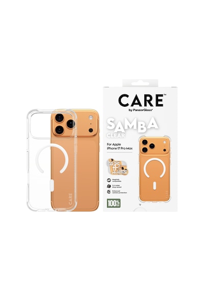 Care By Panzerglass Fashionable Apple Uyumlu iPhone 17 Pro Max Samba Transparent Beyaz Magsafe Kılıf