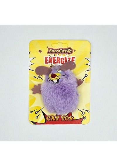 Eurocat - 492 - Kedi Oyuncağı Mor - Csmo-tex - Tüylü Fare