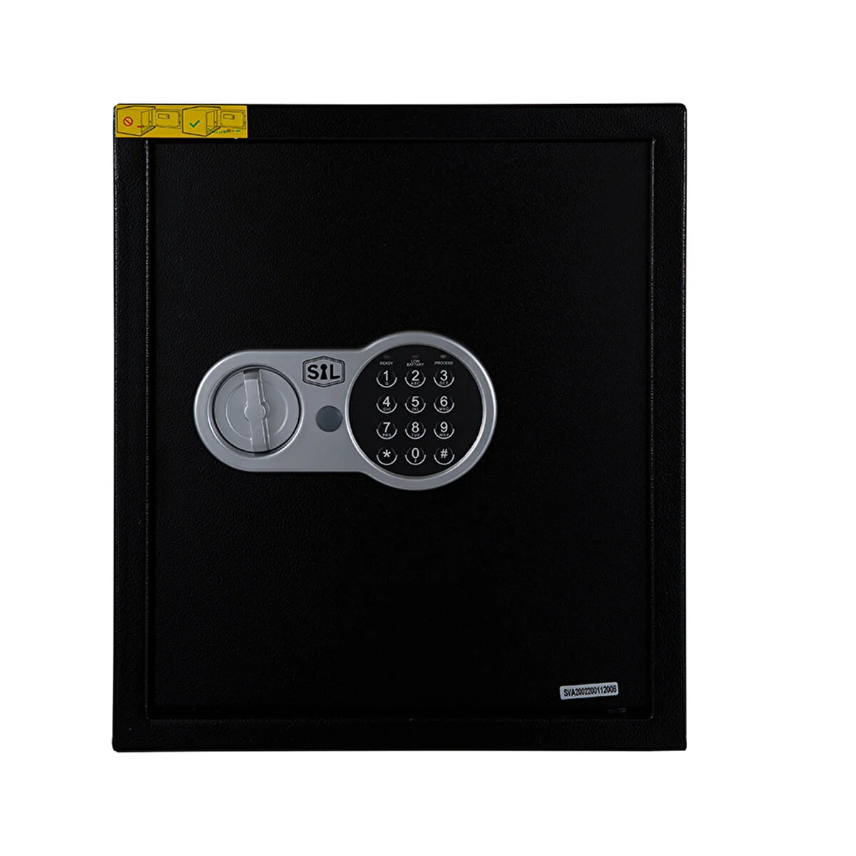 Elektronik Büyük Boy Kasa 40 Et Çelik Şifreli Kasa 40x35x35 Cm 2 Anahtar 4 Çelik Dübel