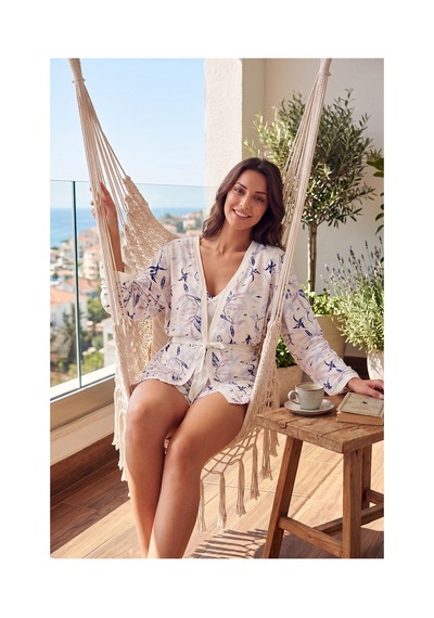 Lela Bayan Pijama Takımı 6578001 Ekru