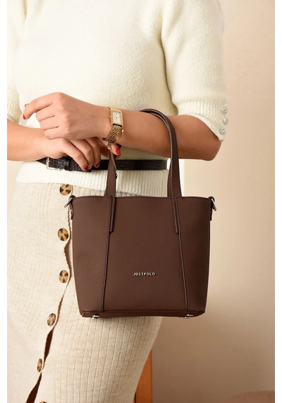 Just Polo Orijinal Kadın Yeni Sezon El Ve Omuz Çantası 346046pc Kahverengi