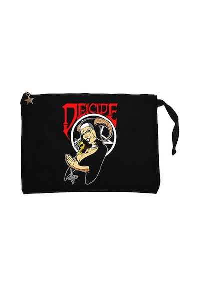 Deicide Illustrator Siyah Clutch Astarlı Cüzdan / El Çantası Siyah