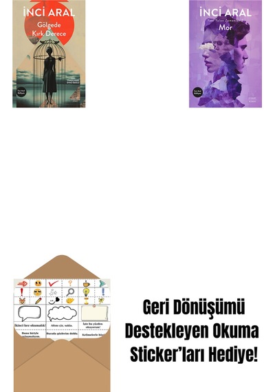Gölgede Kırk Derece + Mor + Okuma Sticker'ları