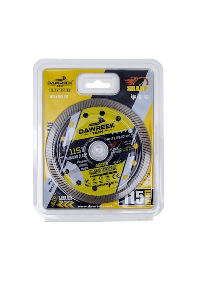 Dawreek Dt009cd 115mm Profesyonel İnce Turbo Pro Elmas Testere Porselen-seramik-mermer