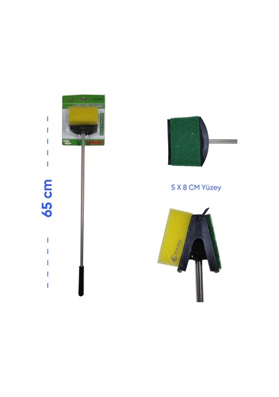 Liya Metal Saplı  Akvayum Cam Temizleme Sileceği 65 CM