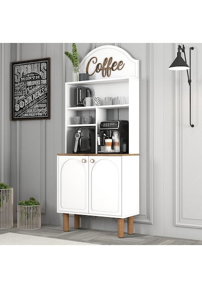 Bohem Kahve Köşesi 80cm - Beyaz Beyaz Bohem Kahve Köşesi 80cm - Beyaz Beyaz