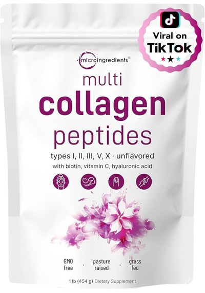 Micro Ingredients Multi Collagen Peptides Unflavored 907 Gr Usa Menşeii Orijinal Dmmedicineden