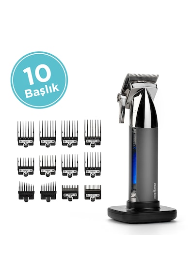 Babyliss E996E Super X Metal 10 Başlıklı Lityum Saç Kesme Makinesi