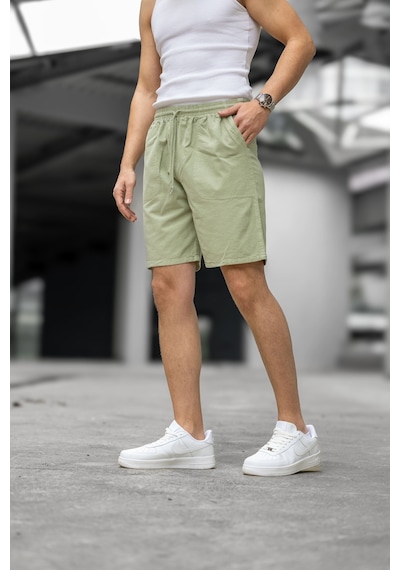 Kite Regular Fit Cepli Kapri Şort - Yeşil Yeşil