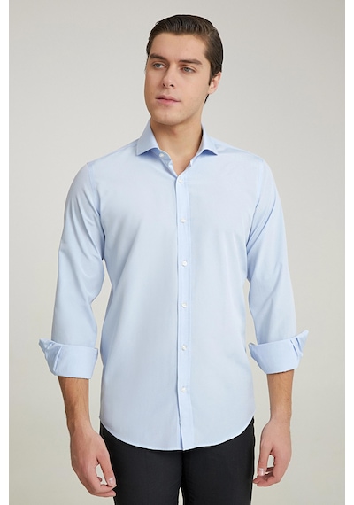 D'S Damat Ds Damat Slim Fit Mavi Düz Easy Iron Gömlek 2he02trkr139m Mavi