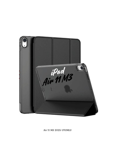 Apple Uyumlu iPad Air 11 2025 M3 Çip Katlanabilir Standlı Smart Cover Fuchsia Tablet Kılıfı Kapaklı Kılıf