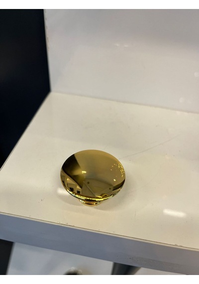 Metal Mantar Düğme Kulp Altın Dolap Kapak Modern Çekmece Tv Ünite Mobilya Tek Delikli Gold