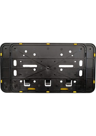 Çerçeveli Dikdörtgen Plakalık Plaka Altlığı Sarı 32x17cm 1 Adet
