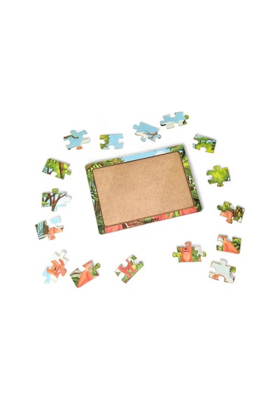 Köpekler 16 Parça Eğitici Öğretici Ahşap Çocuk Puzzle Yapboz Bebek Çocuk Oyuncak