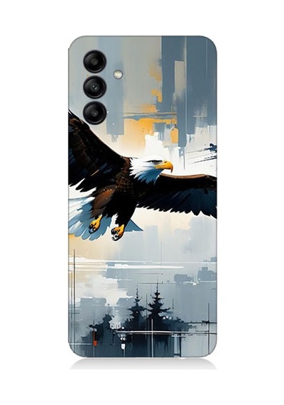 Samsung Galaxy A55 Uyumlu Uçan Kartal Desenli Silikon Kılıf