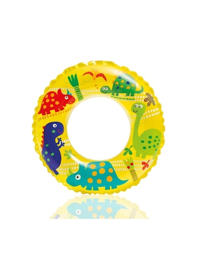 Şeffaf Baskılı Şişme Simit 61Cm Çok Renkli