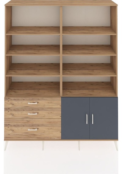 Hyperion Gardrop 9 Raflı 3 Çekmeceli 2 Kapaklı 176x44x221 Çam-antrasit/çam Antrasit/çam Hyperion Gardrop 9 Raflı 3 Çekmeceli 2 Kapaklı 176x44x221 Çam-antrasit/çam Antrasit/çam