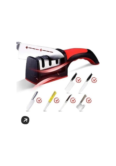 3 Aşamalı Bileme Makinesi - Elmas, Seramik Ve Tungsten Çelik Bıçak Bileyici, Ergonomik Masat