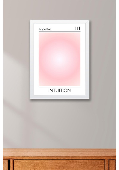 Angel No 111 Intuition Çerçeveli Tablo Melek Sayıları Sezgi Aura Enerji Renkleri