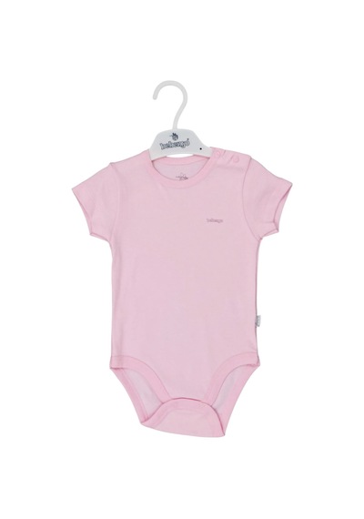 Bebengo Kısa Kollu Bebek Body Bu4021 Pembe