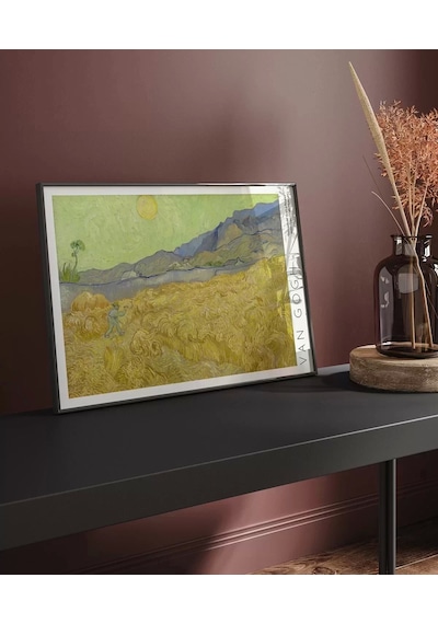 Çerçevesiz Poster Vincent Van Gogh Buğday Tarlası Ve Orakçı