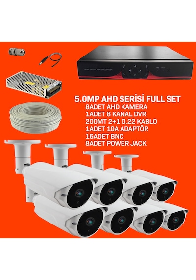 8Li 5.0Mp Ahd Tak Çalıştır Muhteşem Set