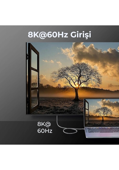 Bix Usb4 Thunderbolt 3/4 Uyumlu Usb-c If Sertifikalı 240w 40gbps 8k 60hz Uhd Hızlı Şarj, Data Ve Görüntü Aktarım Kablosu 1 Metre