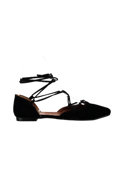 Fox Shoes Siyah Kadın Babet B726047202 Siyah