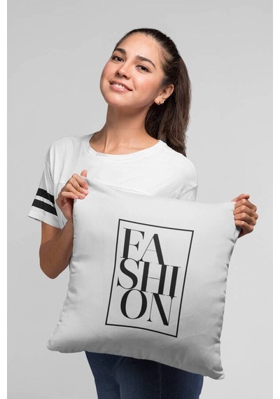 Gri Fahion Moda Çift Taraflı Yastık Kırlent Kılıfı Krl888n11