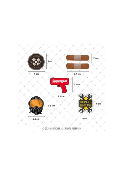 Bdls24 Küçük Boy 10lu Sticker Seti