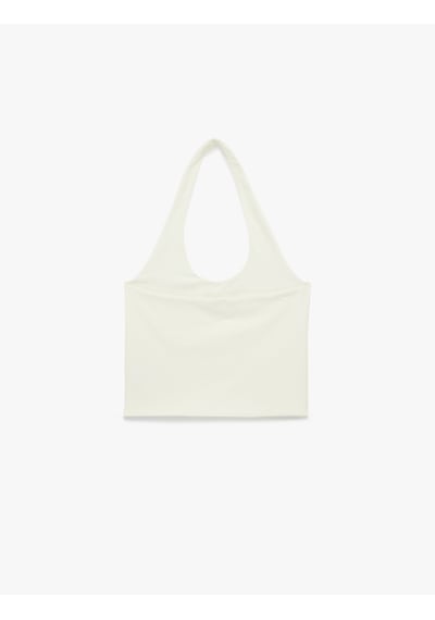 Koton Halter Yaka Kolsuz Pamuklu Crop Bluz Ekru 6sal30055ık Ekru Koton Halter Yaka Kolsuz Pamuklu Crop Bluz Ekru 6sal30055ık Ekru