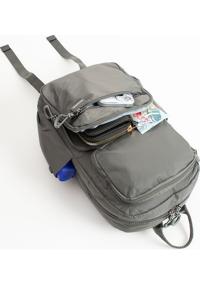 Sanmorris Unisex Suya Dayanıklı Paraşüt Kumaş 5 Bölmeli Laptop Bölmeli Seyahat Ve Okul Çantası Sı-6032 Siyah Düz