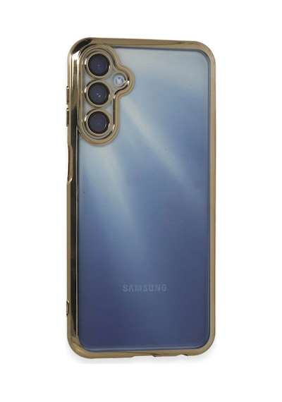 Samsung Galaxy Uyumlu, A55 5g Kılıf Lensli Silikon - Gold