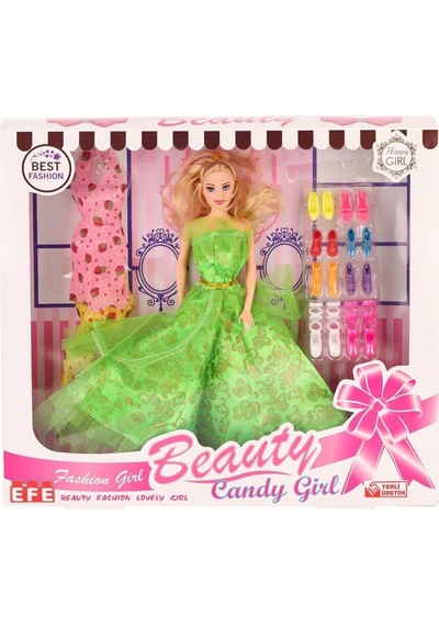 Mey İthalat 207 Ayakkabı Setli Candy Girl Bebek -toys