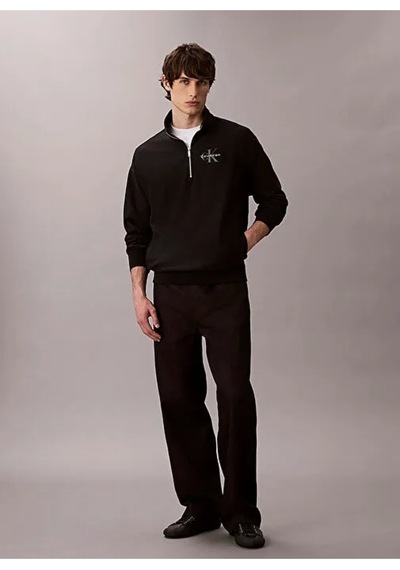 Calvin Klein Jeans Uzun Kollu Premium Penye Mikro Monologolu Erkek Siyah Sweatshirt Lv04rd236g-ub1 Siyah Calvin Klein Jeans Uzun Kollu Premium Penye Mikro Monologolu Erkek Siyah Sweatshirt Lv04rd236g-ub1 Siyah