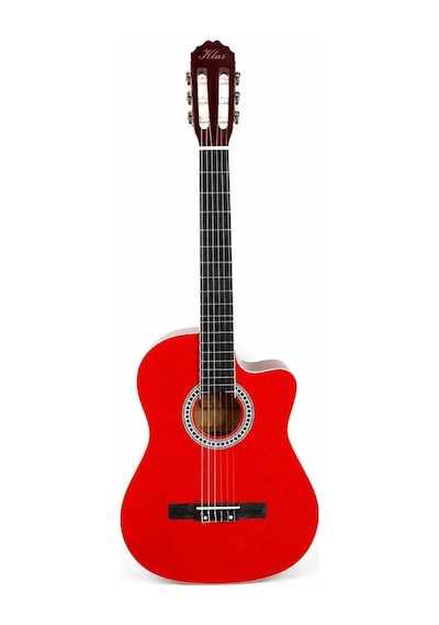 Klas Ksc-2 Klasik Gitar Tam Boy Kesik Kasa 4/4 Kırmızı