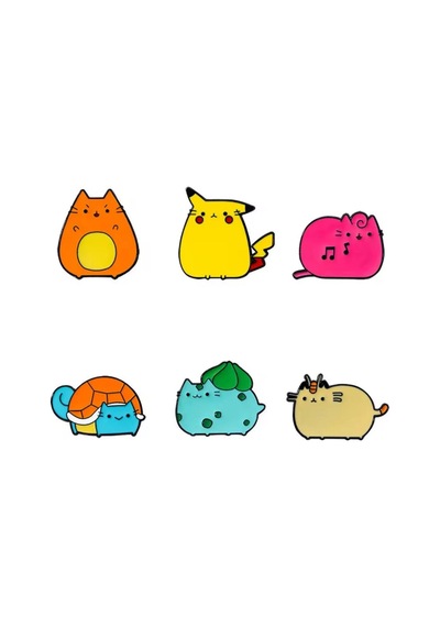 Pokemon Kadın Broş, Çocuk Broş, İğneli Broş Klipsli Broş Yaka Broşu Çeket Yaka İğnesi, Mineli B95