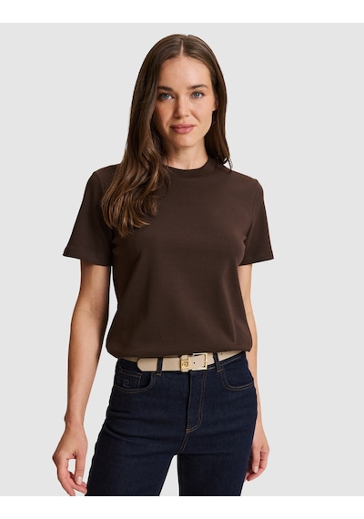 Pierre Cardin Kahverengi Regular Fit Basic Tişört 50331306 Vr029