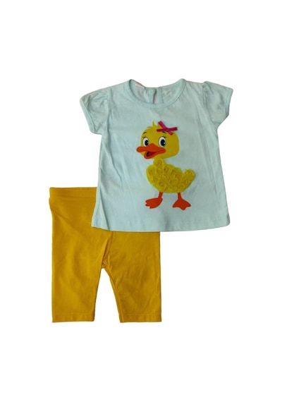 Cebeciticaret Kız Bebek Ikili Taytlı Takım Pembe