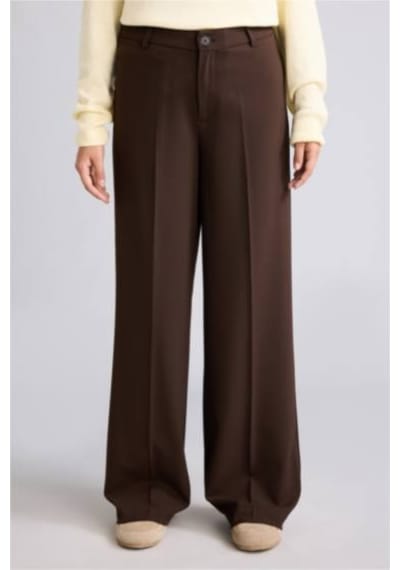 Defacto Straıght Fıt Fleto Cepli Normal Bel Standart Boy Pantolon F6214ax26aubn207 Kahve-bn207