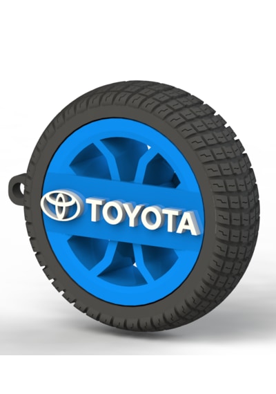 Toyota Uyumlu Özel Tasarım Anahtarlık - Premium Hafif Ve Dayanıklı Mavi