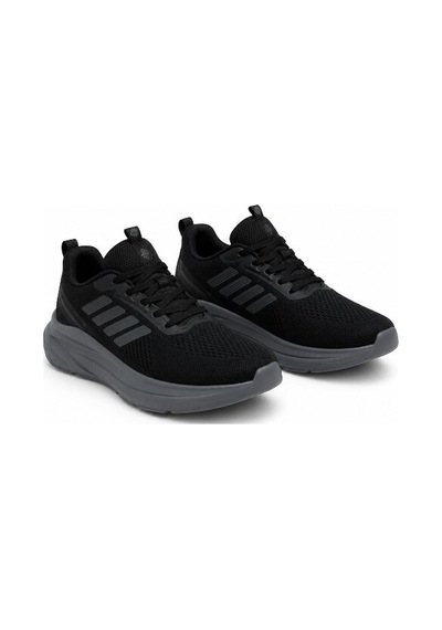 Erkek Sneaker Ayakkabı Gri-siyah 40-45 1091 Sıyah