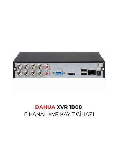 Xvr1b08 8 Kanal Hibrit Kayıt Cihazı Dvr H.265+ Hdmı Vga Uzaktan İzleme