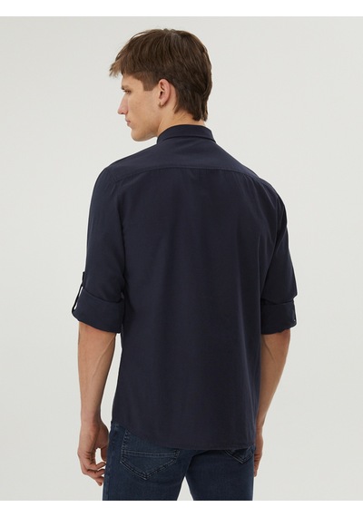 Erkek Regular Fit Kısa Kol Gömlek Lf2039310 Mavi