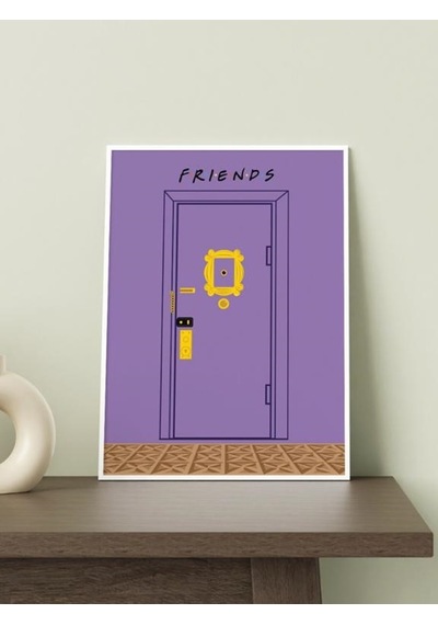 Friends Dizi Tasarımlı 24*33 cm 350 gr. Kuşe Kağıt Poster PYTKPS