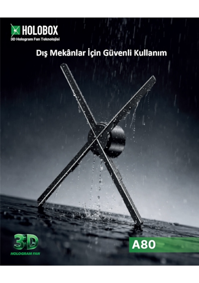 Holobox A80 Dış Mekan 3d Hologram Fan