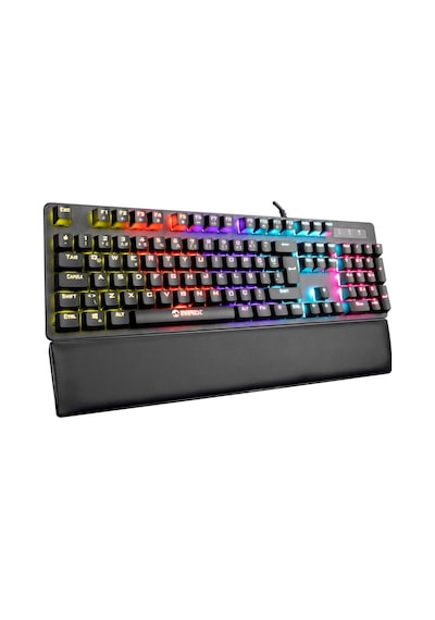Everest KB-GX7 Bluesky Kırmızı Switch Kablolu Rainbow Deri Bilek Destekli Mekanik Oyuncu Klavye